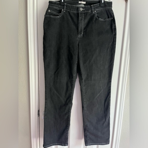 Eileen Fisher high rise straight jeans women’s size 14 - Picture 5 of 14